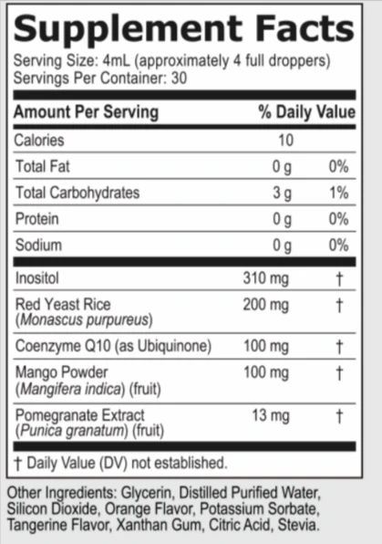 HeartAide Supplement Facts