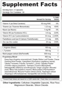 HormoneFlux-Supplement-Facts
